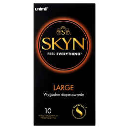 Prezerwatywy bez lateksu, SKYN Large, większy rozmiar (56 mm), 10 szt. w pudełku