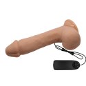 Dildo na przyssawce, z wibracjami (wibrator realistyczny), Johnson 9.2, Baile, baterie, TPR