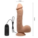 Dildo na przyssawce, z wibracjami (wibrator realistyczny), Johnson 9.2, Baile, baterie, TPR