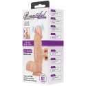 Dildo na przyssawce, z wibracjami, Catoblepas 8,1, TPR, baterie, Baile