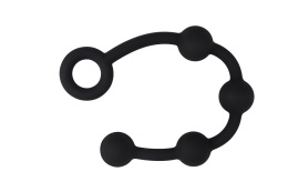 Kulki analne, sznurek kulek analnych dla zaawansowanych, silikon, Black Mont 13S