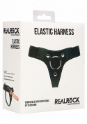 Uprząż RealRock Elastic Harness do strap-ona, wygodne majtki z szerokiej gumy z metalowym kółkiem