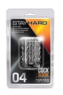 Nakładka na penisa Stay Hard 04, stymulująca kobietę,przezroczysta, TPR