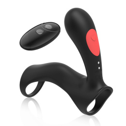 Stamen-masażer dla par, do użytku podczas stosunku, pierścienie na penisa, pilot bezprzewodowy, silikon, USB