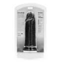 Dildo gigant na przyssawce, Real Rock 8", proste, bez jader, PVC