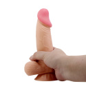 Dildo na przyssawce, bez wibracji, ruchoma skóra, TPR, Sliding Skin Bendable 7,6