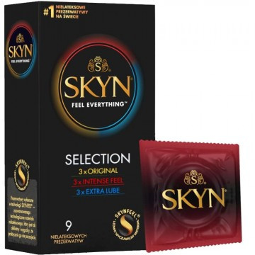 Prezerwatywy bez lateksu, SKYN Selection, pudelko 9 szt