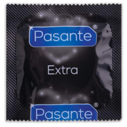 Prezerwatywy lateksowe Pasante Extra - grube, mocne, wytrzymałe, dodatkowy lubrykant, 12 szt