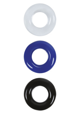 Pierścień-Cock Ring Set-color 3 szt, TPR