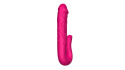 Wibrator realistyczny z funkcją stymulacji łechtaczki, Double Tongue Vibrator, silikon, USB