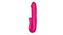 Wibrator realistyczny z funkcją stymulacji łechtaczki, Double Tongue Vibrator, silikon, USB