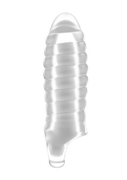 nakładka na penisa, SONO no36, wydłuża, pogrubia, wygodny zaczep na jądra, bez wibracji, TPE