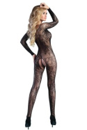 Bodystocking Abra, z rękawami, otwarte w kroku, LivcoCorsetti