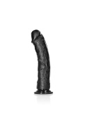 Dildo na przyssawce, bez wibracji, RealRock 9", bez jąder, zakrzywione, PVC