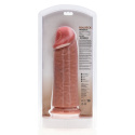 Ogromne dildo na przyssawce, proste, bez wibracji, bez jąder, RealRock 10", PVC