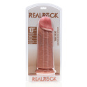 Ogromne dildo na przyssawce, proste, bez wibracji, bez jąder, RealRock 10", PVC