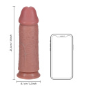 Ogromne dildo na przyssawce, proste, bez wibracji, bez jąder, RealRock 10", PVC