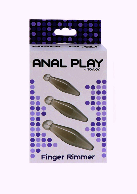 Zestaw małych korków analnych zakładanaych na palec, Anal Play Finger Rimmer Set