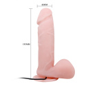 Dildo na przyssawce, wibrujące, TPR, Baile Dong Vibrating