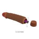 Dildo z wibracjami, Barbara 7.6, TPR, na baterie, Jeff