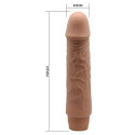 Dildo z wibracjami, Barbara 7.6, TPR, na baterie, Jeff