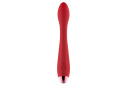 Wibrator do stymulacji punktu G, czerwony, silikon, USB, G Spot