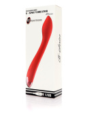 Wibrator do stymulacji punktu G, czerwony, silikon, USB, G Spot