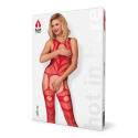 Bodystocking czerwone, Hot Cyber firmy Hot in Here