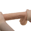 Dildo na przyssawce, bez wibracji, z kręgosłupem, Mendel, 10,2", TPR, Baile