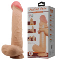 Dildo na przyssawce, bez wibracji, z kręgosłupem, Mendel, 10,2", TPR, Baile