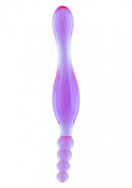 Dildo analne dwustronne fioletowe, dla początujacych, ABS