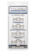 Titanman C ring Set - zestaw pierscieni erekcyjnych.