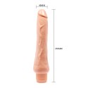 Dildo z wibracjami (wibrator realistyczny) Barbara Dryad 9,8, TPE, na baterie, Baile