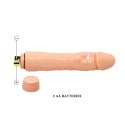 Wibrujące dildo (wibrator realistyczny) na baterie, TPE, Barbara 9,5, Baile, Dybbuk