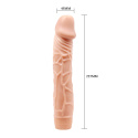 Dildo z wibracjami (wibrator realistyczny Barbara 8,8, na baterie, TPE, Baile, Bob