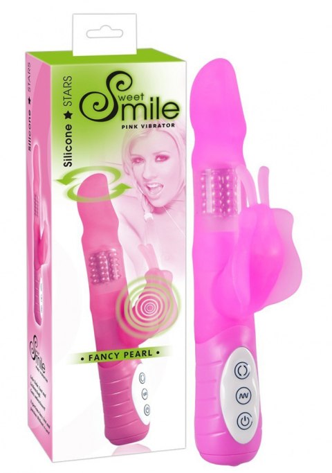 Wibrator wielofunkcyjny, rotacyjno-wibracyjny, Smile Fancy Pearl, na baterie