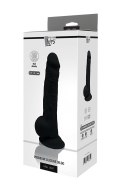 Dildo Dream Toys 9,5, czarne,na przyssawce, silikon termoaktywny