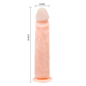 Dildo na przyssawce, Barbara 9.8, kręgosłup, TPR (cyberskóra)