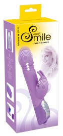 Wibrator Sweet Smile Push Vibrator, ruch posuwisty, silikon, baterie.