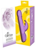 Wibrator Sweet Smile Push Vibrator, ruch posuwisty, silikon, baterie.