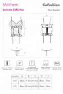 Komplet 3-częściowy (zestaw bielizny erotycznej): gorset+stringi+pończochy, Meithem, LivCoCorsett mii