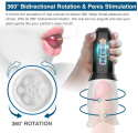 Masturbator oralny, ruch rotacyjny, TPR, USB, Rotating Cup, Deep Throat